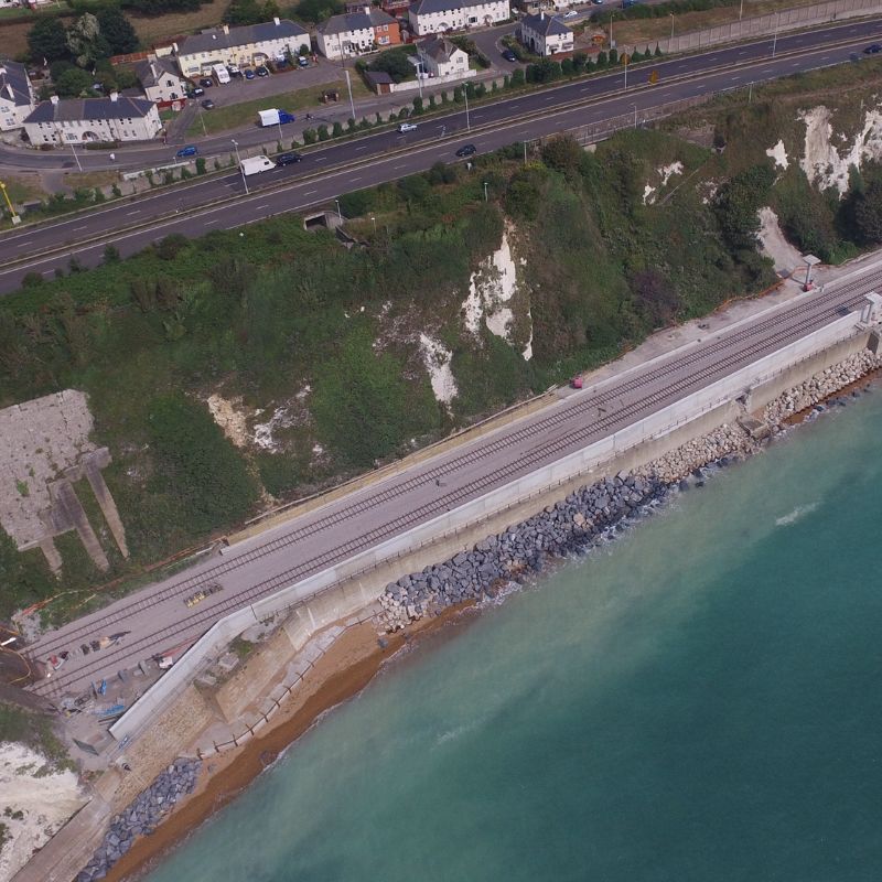 Track renewal Project, Dover Sea Wall, Dover Kent - ASH Construction Group Ltd Project