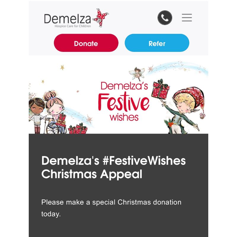 Christmas Appeal: Demelza House Childrens Hospice - ASH Construction Group Ltd news
