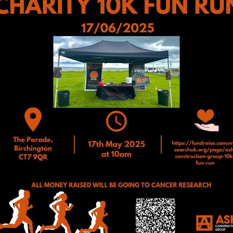 Charity 10k Fun Run - Cancer Research - ASH Construction Group Ltd news