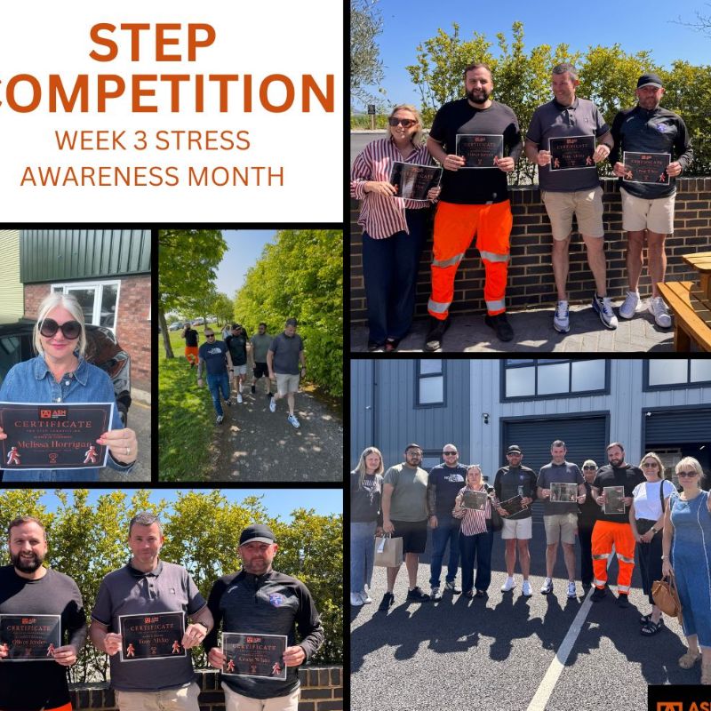 Stress Awareness Month Week 3 | Step Competition - ASH Construction Group Ltd news