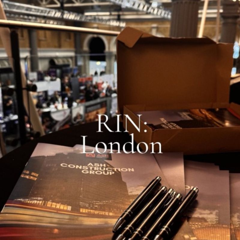RIN London 2026 - ASH Construction Group Ltd news